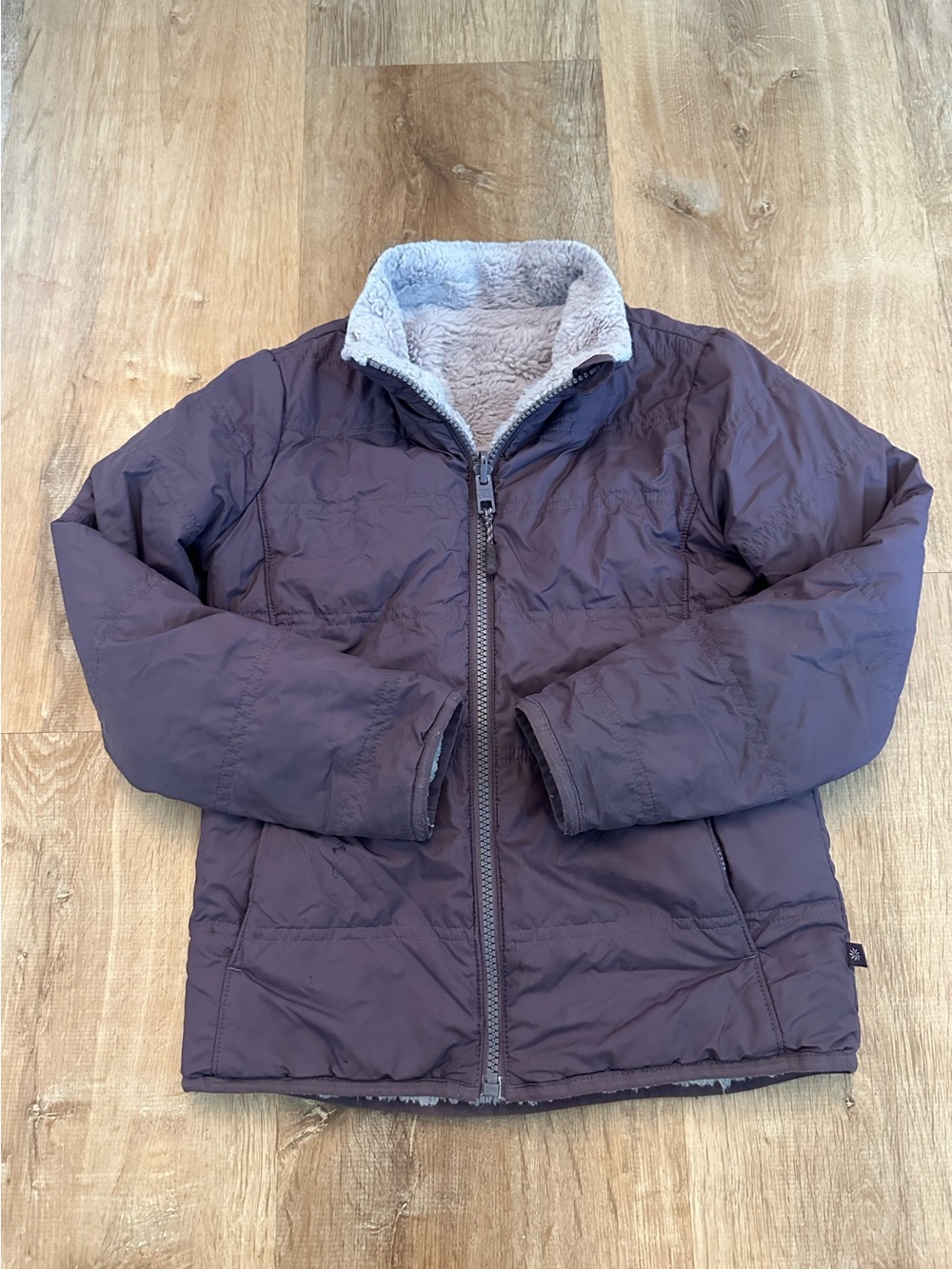 Athleta Girls Reversible Warm + Fuzzy Jacket